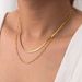 【 1 】 Ins Fashionable Simple Light Luxury Niche Multi Layer Versatile Stacked Titanium Steel Necklace_ipsvogv.com