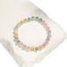 Fashionable And Personalized Style Luminous Colored Smiling Face Bead Elastic Women's Bracelet Jewelry_ipsvogv.com