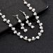 Hot Selling Fashion Crystal Rhinestone Necklace Earrings Bracelet Three-Piece Jewelry Set Wedding Bride Accessories_ipsvogv.com