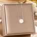 Japanese Korean Versatile Necklace, Women's Single Pearl Pendant, Titanium Steel Lock Chain, Simple And Niche Design_ipsvogv.com