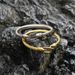 Men's Horseshoe Buckle Stainless Braided Rope Open Bangle Trendy Titanium Steel Simple Bracelet_ipsvogv.com