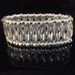 Fashionable Women's With Personalized Inlay Of Rhinestones And Elastic Wide Bracelet_ipsvogv.com