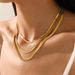 Stainless Steel Clavicle Chain - 2MM & 5MM Flat Snake Chain Necklace For Women_ipsvogv.com