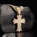 Hip Hop Cross Necklace New Product Creative Versatile Alloy Full Diamond Unisex Cuban Chain Necklace_ipsvogv.com