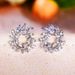 Cao Shi Live Network Red Ear Studs Luxury Full Diamond Micro Inlaid Leaves Olive Branch Earrings_ipsvogv.com