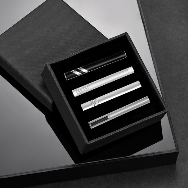 Dai Li Men's Business Tie Clip Set French Fashion Tie Clip Enamel Black Tie Clip Hot Sale_ipsvogv.com