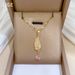 】 Angel's 【 Tears Zircon Light Luxury Charm Gorgeous Full Diamond Necklace Women's Versatile Clavicle Titanium Steel 【 】_ipsvogv.com