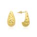 Women’s Jewelry Set Fashion Copper Plated Real Gold Metal Style Teardrop Shaped Earrings Niche Design Irregular Earrings Jewelry_ipsvogv.com