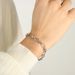 New Ins Simple Loop Interlocking For Women, Light , High End, Versatile Gold Titanium Steel Bracelet Jewelry_ipsvogv.com