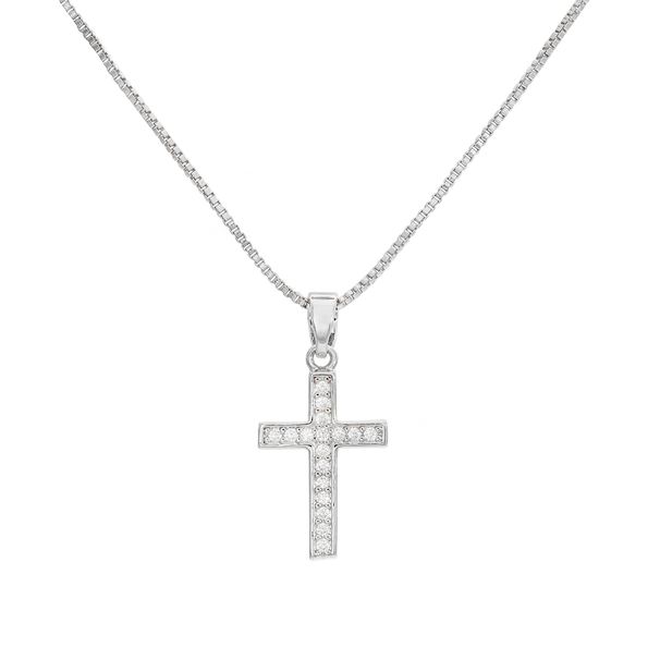 Xiyin Brass Classic Style Cross Heart-shaped Boy And Girl Pendant Necklace For Women_ipsvogv.com