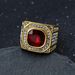 New 316 Stainless Steel Full 3D Colorful Diamond Personality Men's Ring_ipsvogv.com