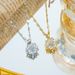 Super Flash Sunflower Zircon Daisy Necklace Women's Simple Exquisite Pendant Clavicle Chain Live Jewelry_ipsvogv.com