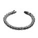 Hot Selling Titanium Steel Three-Row Flat Strap Men's Bracelet Wristband Street Hip-Hop 2024 New Model_ipsvogv.com