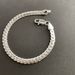 Silver Plated Side Bracelet For Men Women, Korean And Japanese Style, Unique Cool Hip-Hop Ins Niche Simple Design 5MM_ipsvogv.com
