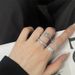 Chain Full Zircon Diamond New Cuban Open End With Light Luxury And High Quality, Designed A Small Market, Stacked Ring Quality, Market,_ipsvogv.com