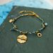 Bohemian Style K Stainless Steel Hammered Pattern Bracelet Inlaid With Natural Stone Retro Braided Bracelet Jewelry_ipsvogv.com