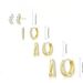 Unisex Real Gold Brass Electroplating, Hot Selling Across Fashionable And Luxurious Three Piece Earrings For Ladies With Zircon_ipsvogv.com