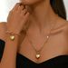 Jewelry & Accessories Necklace Buckle Peach Heart Love Pendant Necklace Ladies Fashion Simple Temperament Heart Shaped Neck Jewelry_ipsvogv.com