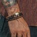Hot Selling Handmade Beaded Skull Bracelet Men's Retro Style Turquoise Wood Beads Coconut Shell Bracelet Women_ipsvogv.com