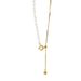 Sterling Silver Necklace Women's Clavicle Chain Natural Rice Beads Double Pair Chain Niche Design Sense ins Style Trendy Women_ipsvogv.com