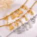 Women's Jewelry Multi Element Tag Inlaid Diamond Pendant Bracelet Adjustable Trendy Retro Titanium Steel Plated K Gold Hand Jewelry_ipsvogv.com