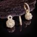 Unique Exquisite Trendy Cat's Eye Stone Ball Two-Way Wear Light Luxury High-End Fashion Elegant Socialite Style Earrings_ipsvogv.com