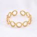 New Oval Hollow For Women, Cuban Chain With Open Stainless Steel Ring_ipsvogv.com