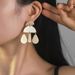 Exaggerated Heavy Craft Niche Water Drop Shape Stud Gold Color Earrings Women Fashion Accessories_ipsvogv.com