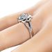 Sanjie New Flower Electroplated Platinum Zircon Ring Women's Fashion Jewelry_ipsvogv.com