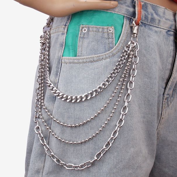 Women's Jewelry Belt Punk Style Fashion Metal Waist Chain Personality Popular Multi Layer Jeans Chain Korean Version Ins Style_ipsvogv.com