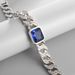 Blue Stone Arabesque Couple For Men And Women Cuban Bracelets Pair Korean Style Fashion Personality Trend_ipsvogv.com