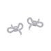 Full Diamond Bow Earrings For Women S925 Silver Inlaid Bright Colored Zirconium Earrings Fashion Light Luxury All Match_ipsvogv.com