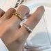 Niche Design Japanese And Korean Gold Personalized Knot Opening Women's Food Ring Ins Wrapped Simple Jewelry_ipsvogv.com