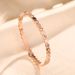 Korean Version Titanium Steel For Women, Not Fading, Honeycomb Inlaid With Diamonds, Fashionable And Personalized Wave_ipsvogv.com