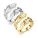 fashion feather ring open titanium steel ring angel wings hip hop style stainless steel ring jewelry_ipsvogv.com