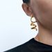 E12199 alloy spiral personalized earrings, fashionable and minimalist design, geometric line earrings_ipsvogv.com