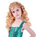Children's Day Halloween Christmas girl performance cos princess golden hair braided long curly hair_ipsvogv.com