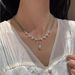 Alien Baroque Freshwater Pearl Necklace For Women's Qualities Net Red Spinel Cut Black Crystal Beaded Clavicle Chain_ipsvogv.com