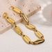 New Titanium ING Style Electroplated Real Gold Stainless Steel Elegant Men's DIY Bracelet_ipsvogv.com