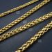 Mens Vacuum Plating Weaved 50 60 70cm Chain Necklace Gift Jewelry_ipsvogv.com