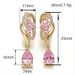 Cao Shitemu Waterdrop Shaped Pink With Birthstone, High Grade And Light Luxury Earrings, Design Earrings_ipsvogv.com