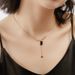 S925 Sterling Silver Necklace Plated K Gold Agate Women's Joker High Sense Sweater Chain_ipsvogv.com