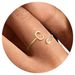 Hot Sale, Brass With Real Gold Plating, Simple Temperament, Niche Design, English Letter Ring_ipsvogv.com