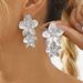 Personalized minimalist metal style earrins with hih-end fashion temperament, flower necklace, niche and versatile_ipsvogv.com