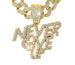 Men’s Jewelry Set Fashion Hip Hop Alloy Letter NEVE RGIVE UP Pendant Hip Hop Men's Full Diamond Personality Cuban Chain_ipsvogv.com