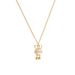 Korean Fashion New Cartoon Cat Eye Stone Rabbit Necklace, Female Niche Design, Titanium Steel Lock Bone Chain Jewelry_ipsvogv.com