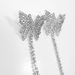 trend jewelry simple long butterfly earrings temperament full diamond tassel rhinestone earrings women's earrings_ipsvogv.com