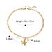 Ins Summer Ocean Gold Starfish Shell Conch Stainless Steel Necklace_ipsvogv.com
