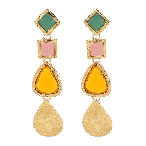 E13005ZA Same Style Fashionable Resin Geometric Summer New Irregular Design Earrings_ipsvogv.com