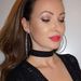 Gold And Silver Large Earrings, Rhinestone Claw Chain Earrings, Exaggerated Circle Jewelry Earrings For Women_ipsvogv.com